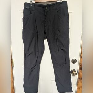 KUHL Men Black Outdoor Hiking Drawstring Hem Pants Size 34x32
